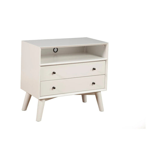 Alpine Furniture - Flynn Large Nightstand, White - 966-W-22 view 1