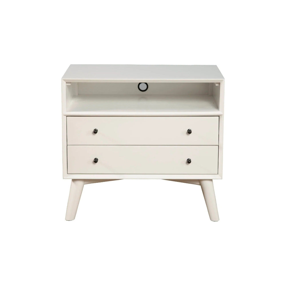 Alpine Furniture - Flynn Large Nightstand, White - 966-W-22 view 2