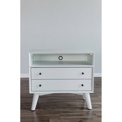 Alpine Furniture - Flynn Large Nightstand, White - 966-W-22 view 4