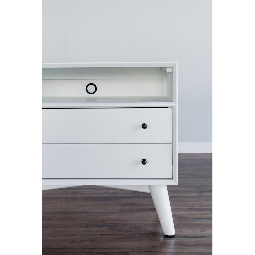 Alpine Furniture - Flynn Large Nightstand, White - 966-W-22 view 10