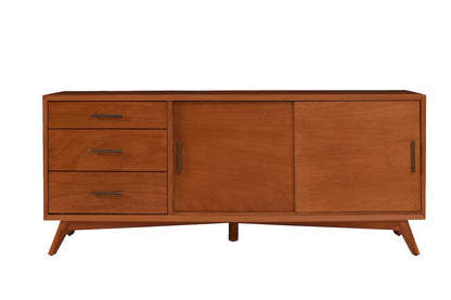 Alpine Furniture - Flynn Large TV Console, Acorn - 966-10 view 1