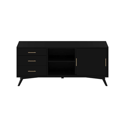 Alpine Furniture - Flynn Large TV Console, Black - 966BLK-10 veiw 1
