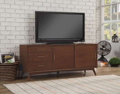 Alpine Furniture - Flynn Large TV Console, Walnut - 966WAL-10 veiw 1