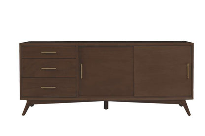 Alpine Furniture - Flynn Large TV Console, Walnut - 966WAL-10 veiw 3