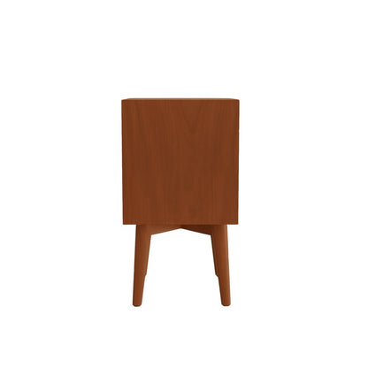 Alpine Furniture - Flynn Mid Century Modern 2 Drawer Nightstand, Acorn - 966-02 view 3
