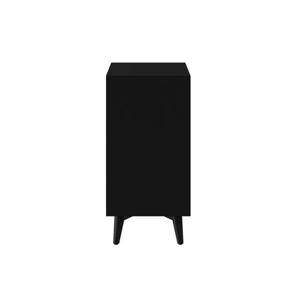 Alpine Furniture - Flynn Mid Century Modern 3 Drawer Small Chest, Black - 966BLK-04 view 3