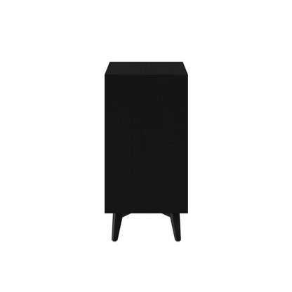 Alpine Furniture - Flynn Mid Century Modern 3 Drawer Small Chest, Black - 966BLK-04 veiw 3