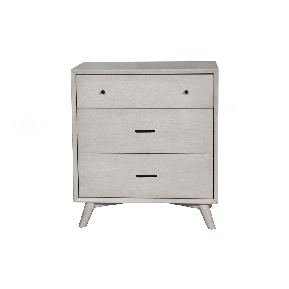 Alpine Furniture - Flynn Mid Century Modern 3 Drawer Small Chest, Gray - 966G-04 view 1