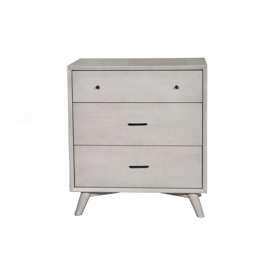Alpine Furniture - Flynn Mid Century Modern 3 Drawer Small Chest, Gray - 966G-04 view 1