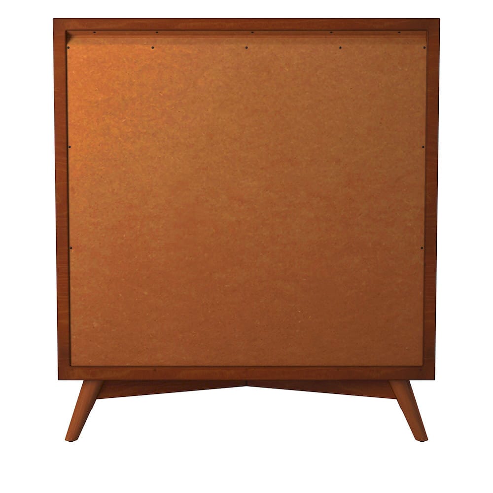 Alpine Furniture - Flynn Mid Century Modern 4 Drawer Multifunction Chest w/Pull Out Tray, Acorn - 966-05 view 5