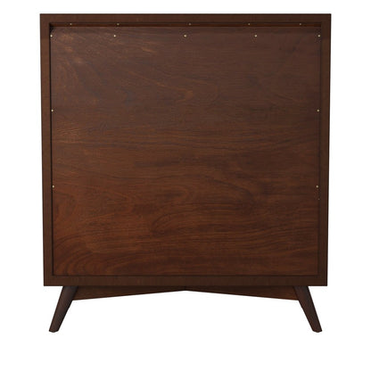 Alpine Furniture - Flynn Mid Century Modern 4 Drawer Multifunction Chest w/Pull Out Tray, Walnut - 966WAL-05 view 8