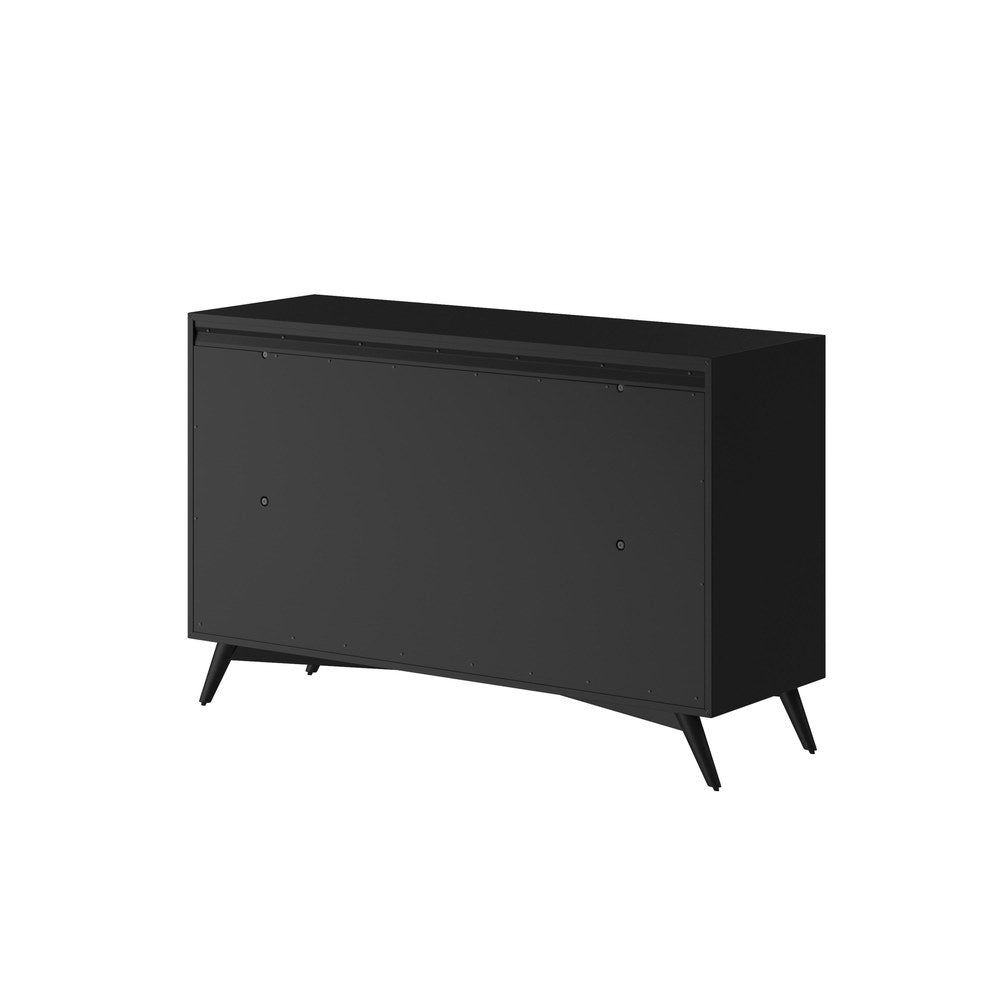Alpine Furniture - Flynn Mid Century Modern 7 Drawer Dresser, Black - 966BLK-03 view 6