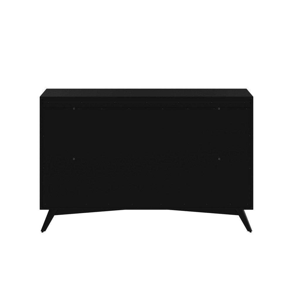 Alpine Furniture - Flynn Mid Century Modern 7 Drawer Dresser, Black - 966BLK-03 view 7
