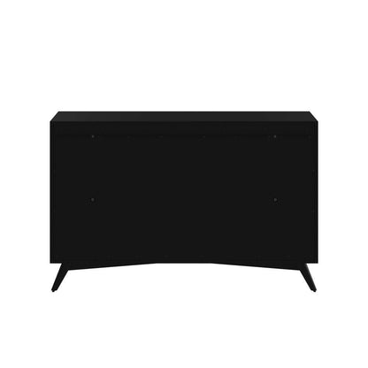 Alpine Furniture - Flynn Mid Century Modern 7 Drawer Dresser, Black - 966BLK-03 veiw 7