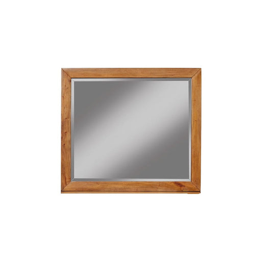 Alpine Furniture - Flynn Mid Century Modern Mirror, Acorn - 966-06 view 1