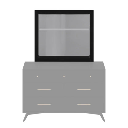 Alpine Furniture - Flynn Mid Century Modern Mirror, Black - 966BLK-06 view 3