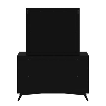 Alpine Furniture - Flynn Mid Century Modern Mirror, Black - 966BLK-06 veiw 4