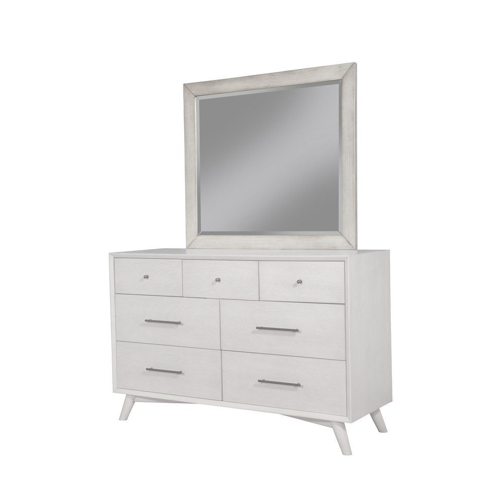Alpine Furniture - Flynn Mid Century Modern Mirror, Gray - 966G-06 view 3