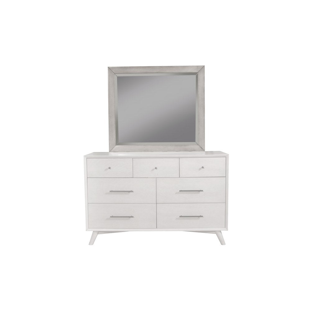 Alpine Furniture - Flynn Mid Century Modern Mirror, Gray - 966G-06 view 4