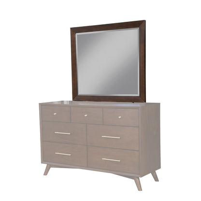 Alpine Furniture - Flynn Mid Century Modern Mirror, Walnut - 966WAL-06 view 1
