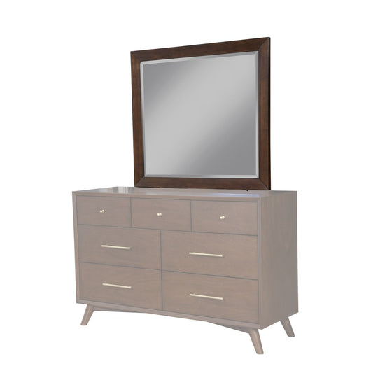 Alpine Furniture - Flynn Mid Century Modern Mirror, Walnut - 966WAL-06 view 1