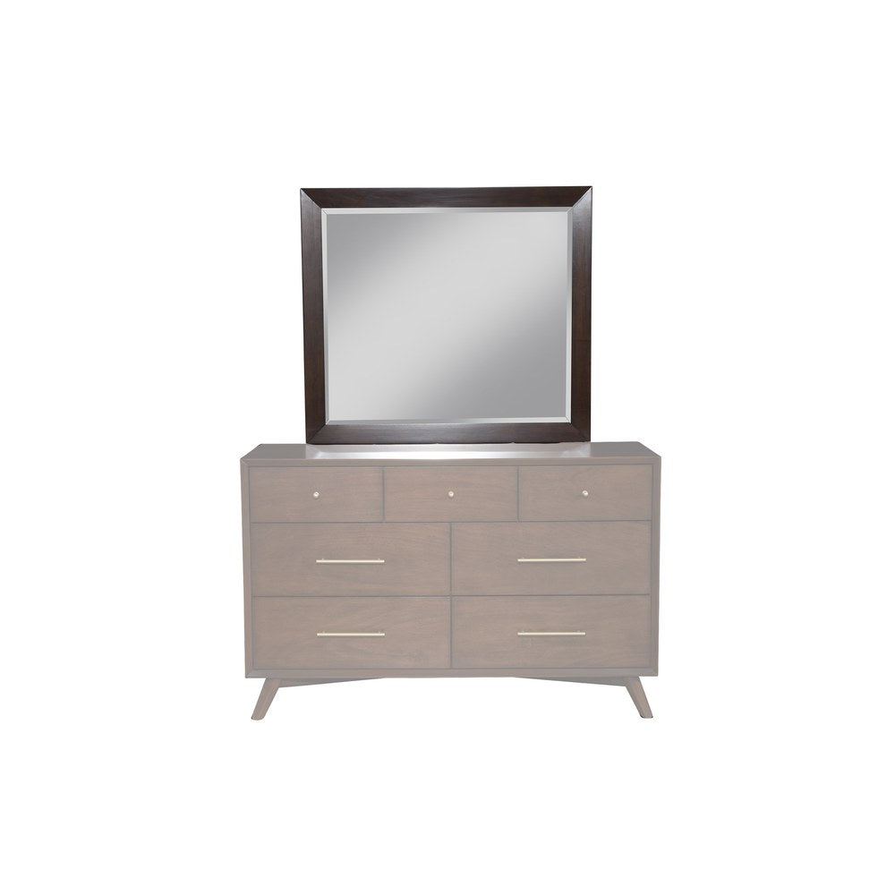 Alpine Furniture - Flynn Mid Century Modern Mirror, Walnut - 966WAL-06 view 2
