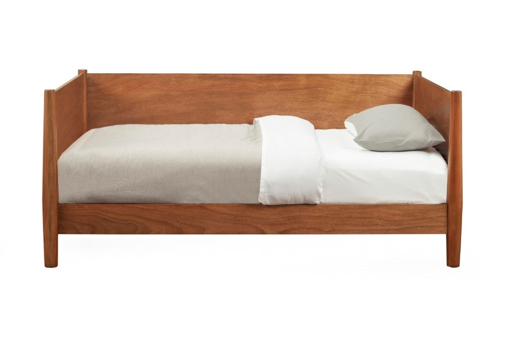 Alpine Furniture - Flynn Mid Century Modern Twin Size Day Bed, Acorn - 966-09T veiw 1