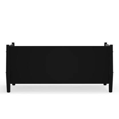 Alpine Furniture - Flynn Mid Century Modern Twin Size Day Bed, Black - 966BLK-09T veiw 2