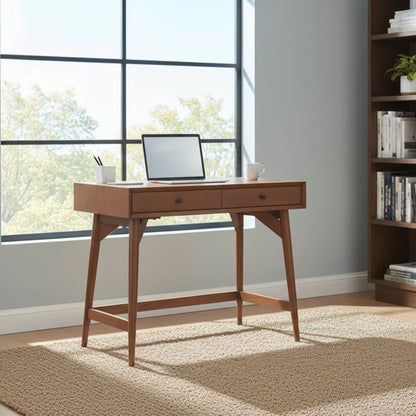Alpine Furniture - Flynn Mini Desk, Chestnut - 966-95 view 7
