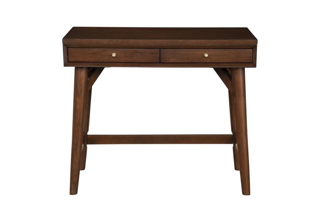 Alpine Furniture - Flynn Mini Desk, Walnut - 966WAL-65 veiw 3