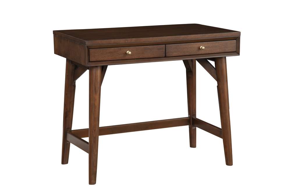 Alpine Furniture - Flynn Mini Desk, Walnut - 966WAL-65 veiw 4