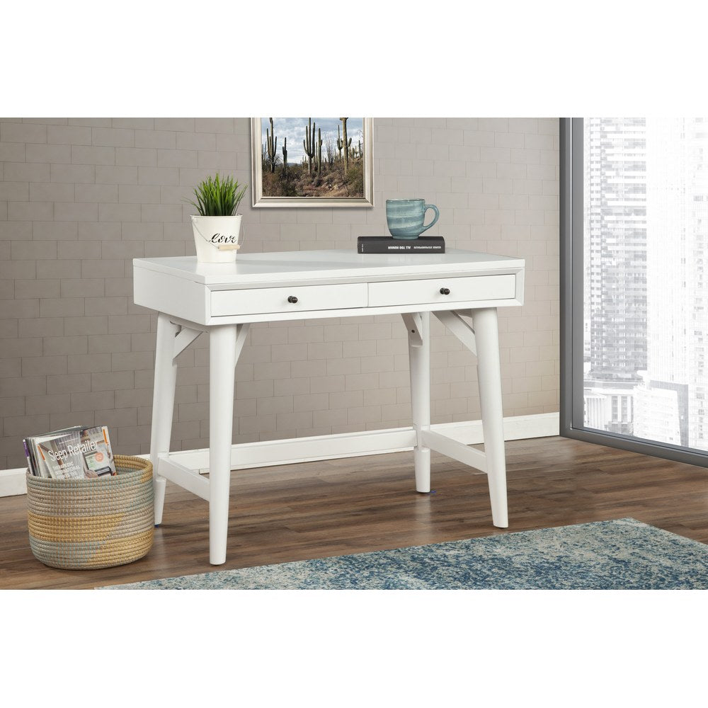 Alpine Furniture - Flynn Mini Desk, White - 966-W-65 view 7