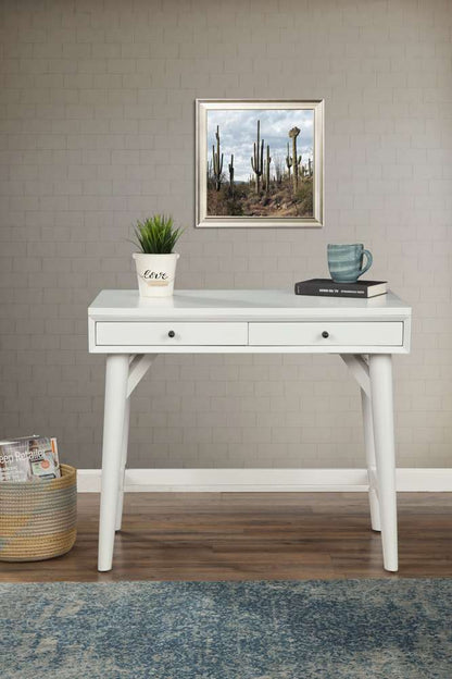 Alpine Furniture - Flynn Mini Desk, White - 966-W-65 veiw 2