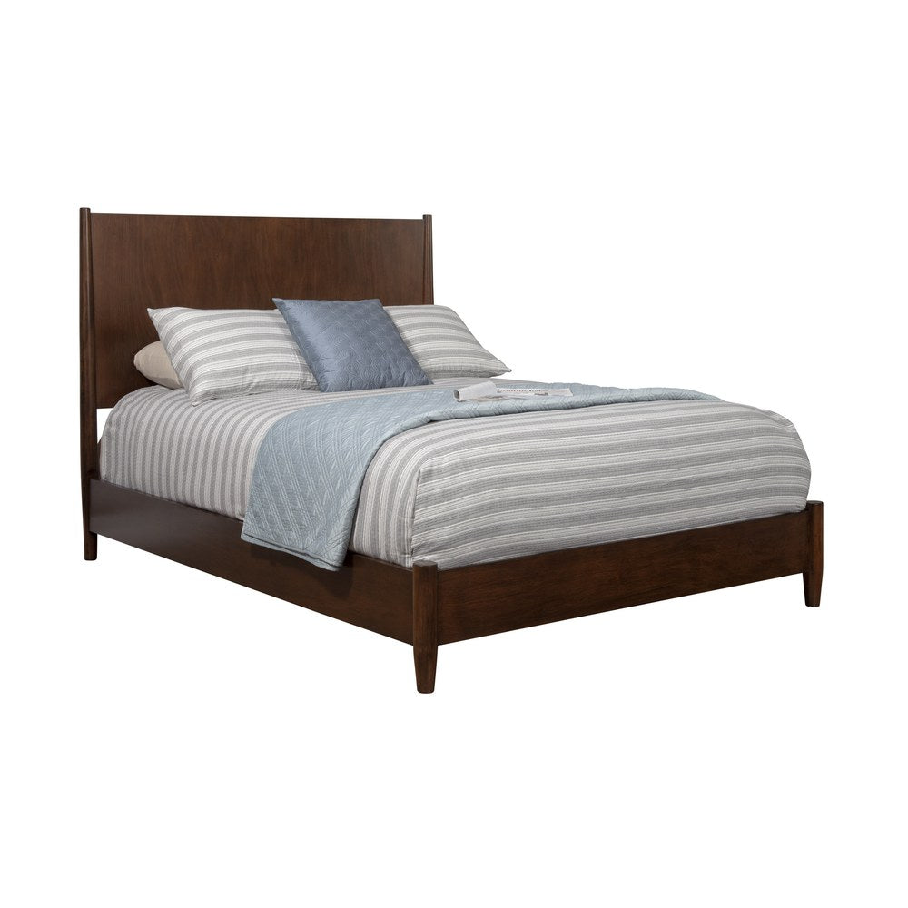 Alpine Furniture - Flynn Queen Platform Bed, Walnut - 766WAL-01Q view 1