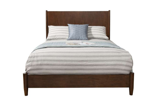 Alpine Furniture - Flynn Queen Platform Bed, Walnut - 766WAL-01Q veiw 1