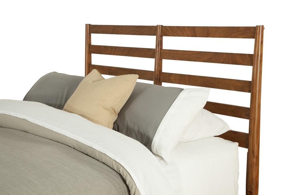 Alpine Furniture - Flynn Retro Queen Bed, w/Slat Back Headboard, Acorn - 1066-21Q veiw 4