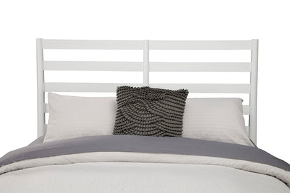 Alpine Furniture - Flynn Retro Queen Bed, w/ Slat Back Headboard, White - 1066-W-21Q veiw 7
