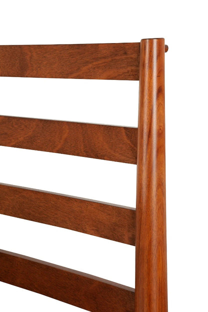 Alpine Furniture - Flynn Retro Queen Bed, w/Slat Back Headboard, Acorn - 1066-21Q view 6