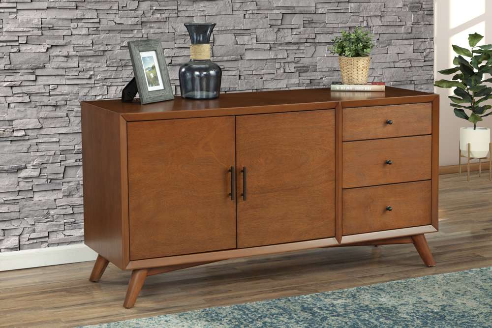 Alpine Furniture - Flynn Sideboard, Acorn - 966-64 veiw 2