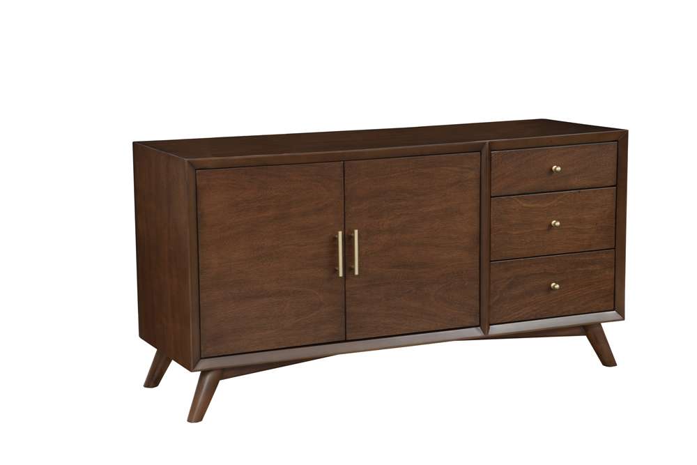 Alpine Furniture - Flynn Sideboard, Walnut - 966WAL-64 veiw 3