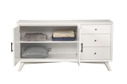 Alpine Furniture - Flynn Sideboard, White - 966-W-64 veiw 4