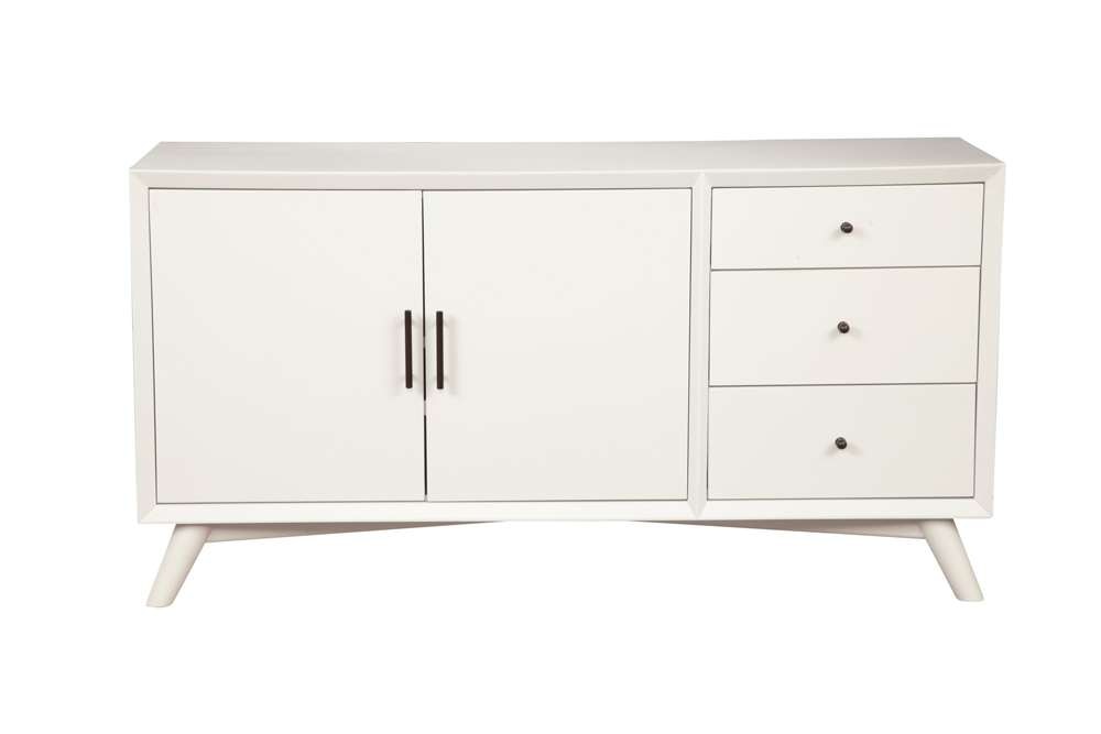 Alpine Furniture - Flynn Sideboard, White - 966-W-64 veiw 6