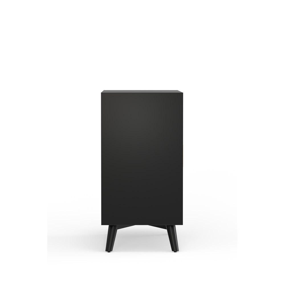 Alpine Furniture - Flynn Small Bar Cabinet, Black - 966BLK-17 view 3
