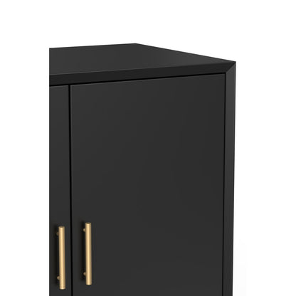 Alpine Furniture - Flynn Small Bar Cabinet, Black - 966BLK-17 view 4