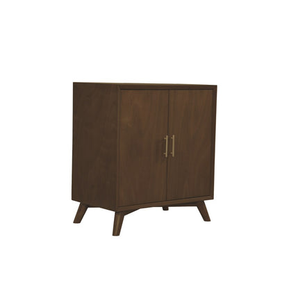 Alpine Furniture - Flynn Small Bar Cabinet, Walnut - 966WAL-17 view 1