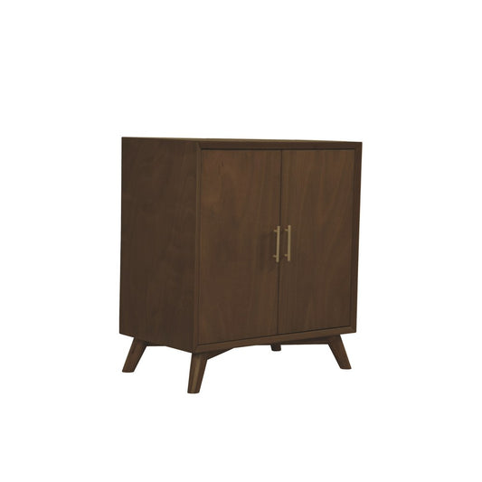 Alpine Furniture - Flynn Small Bar Cabinet, Walnut - 966WAL-17 view 1