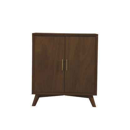 Alpine Furniture - Flynn Small Bar Cabinet, Walnut - 966WAL-17 view 2