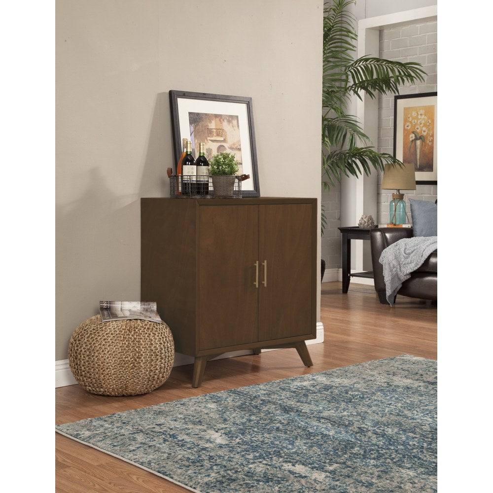Alpine Furniture - Flynn Small Bar Cabinet, Walnut - 966WAL-17 view 5