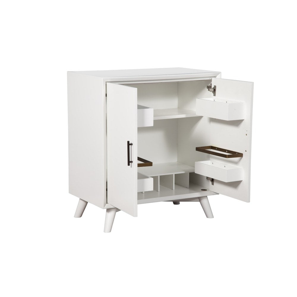 Alpine Furniture - Flynn Small Bar Cabinet, White - 966-W-17 view 4