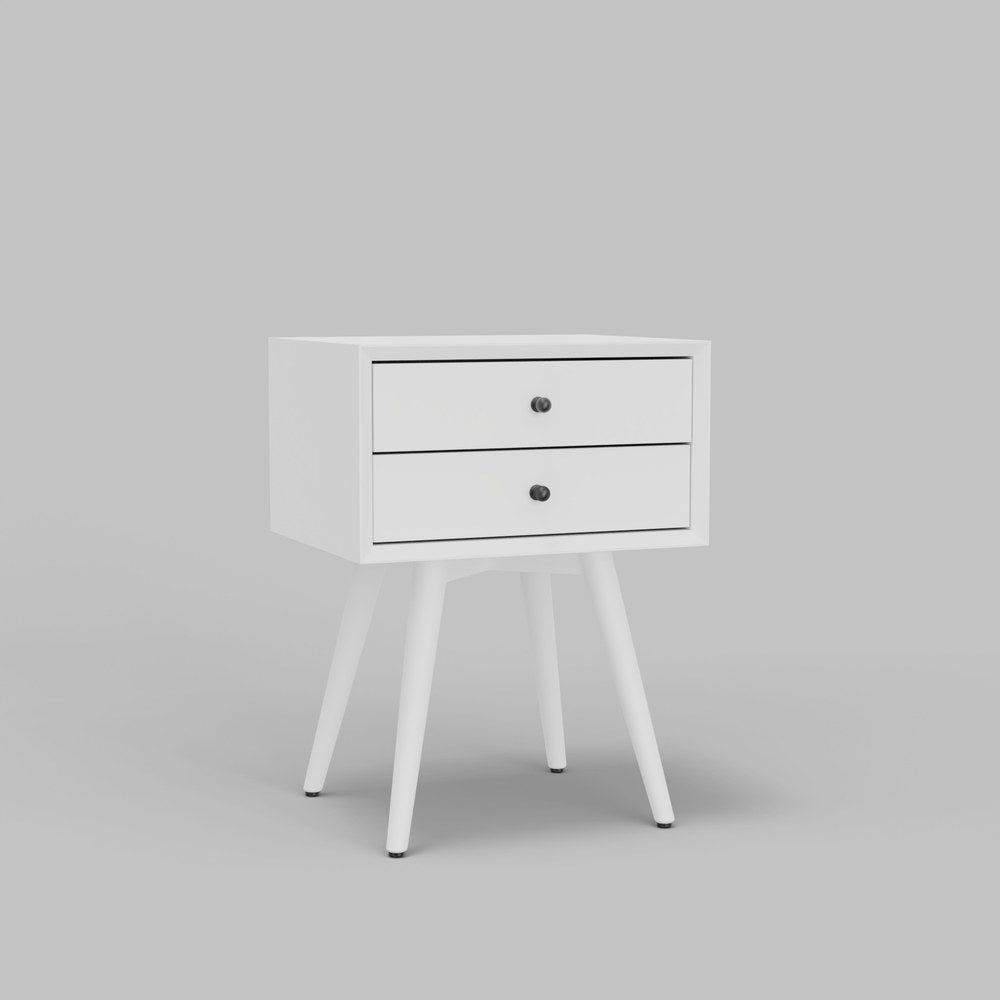 Alpine Furniture - Flynn Small Nightstand, White - 966-W-32 view 1